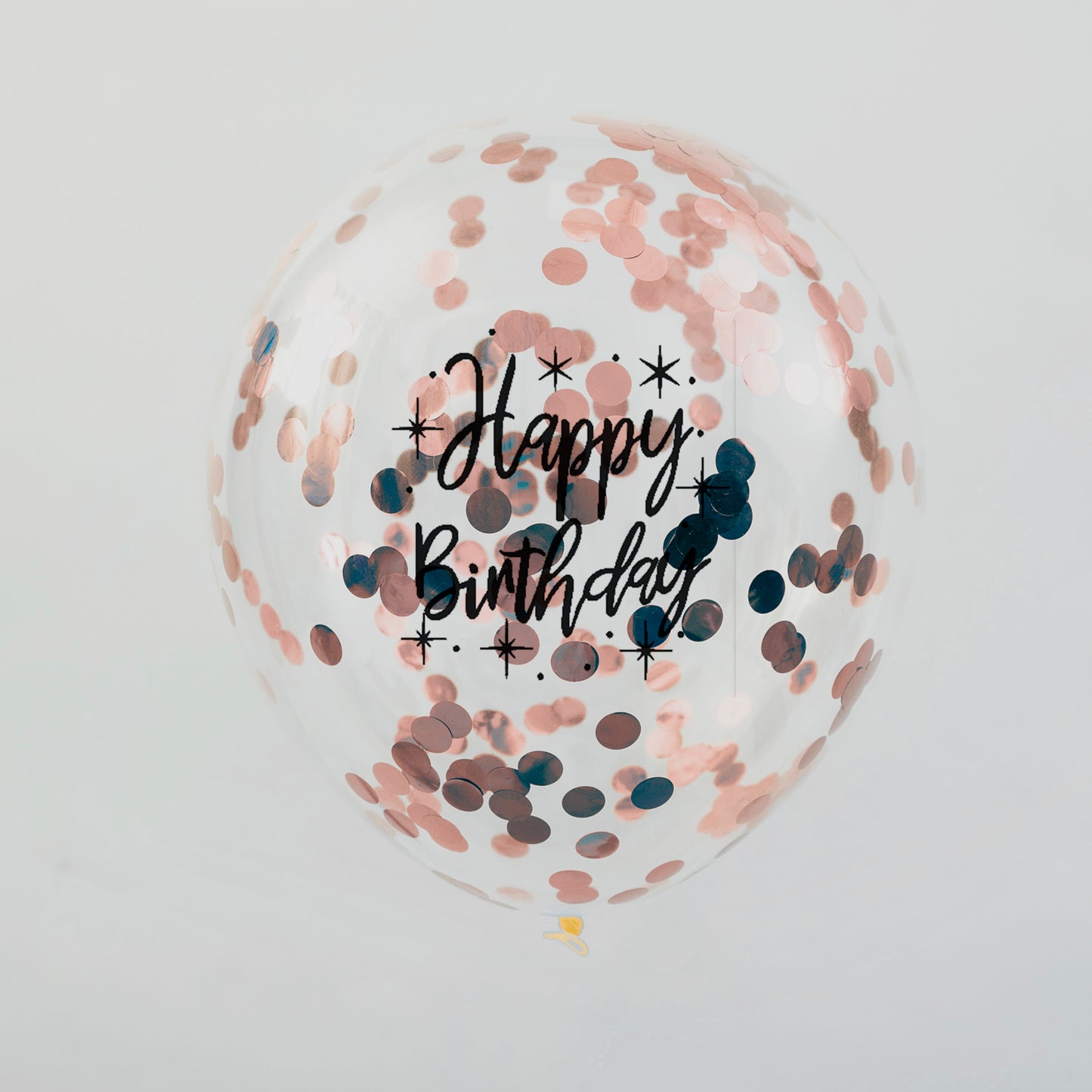 Confetti Balloons with Birthday Printed, 30cm, Pk6