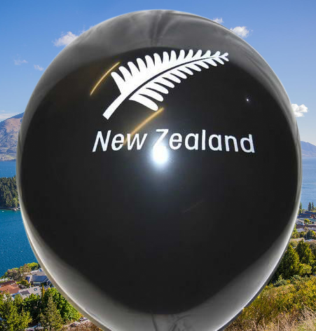 Balloons with NZ Fern 30cm, Pk10