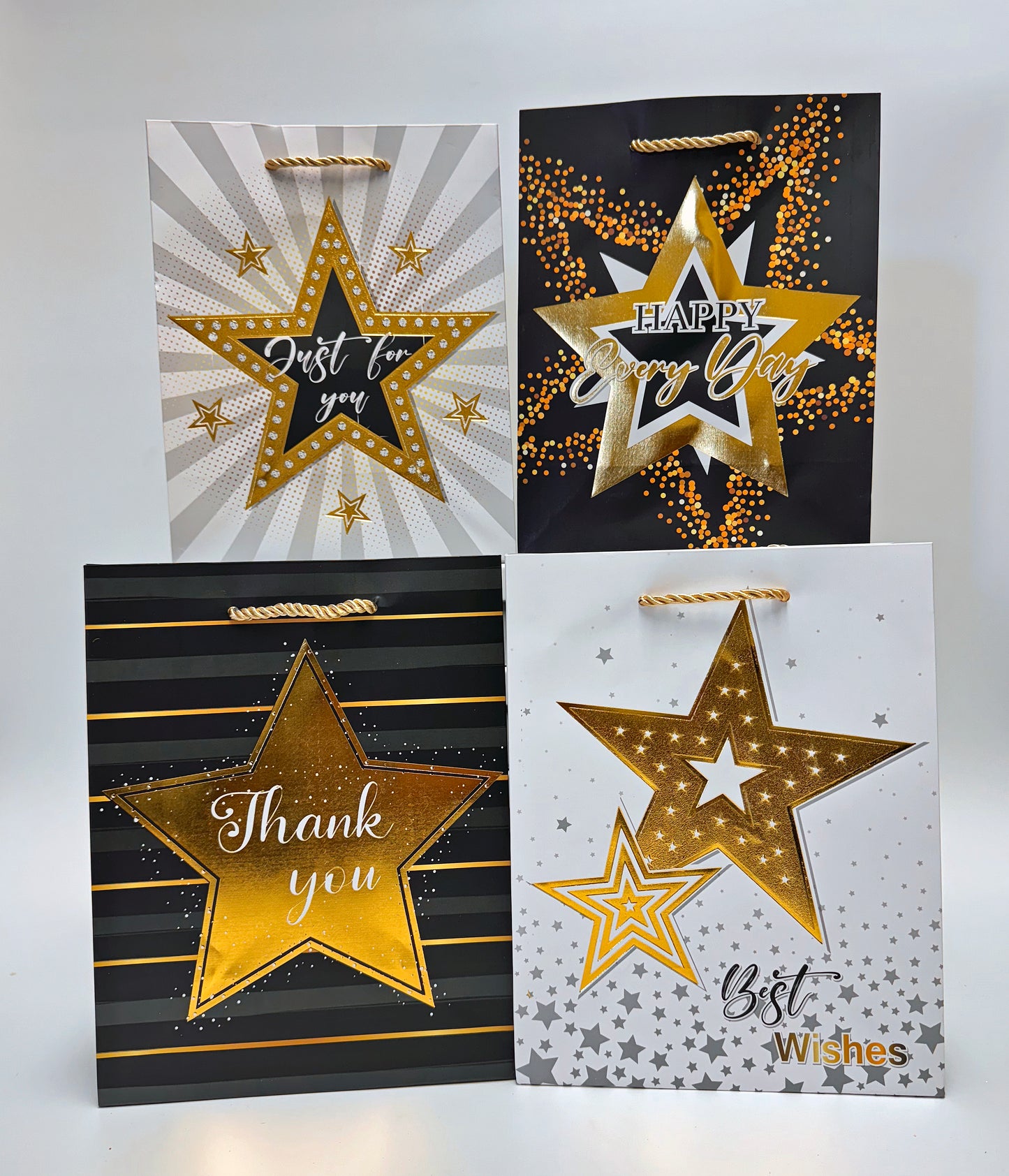 Premium Gift Bags, Foil Star