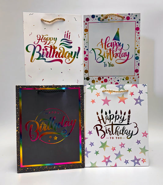 Premium Gift Bags, Birthday