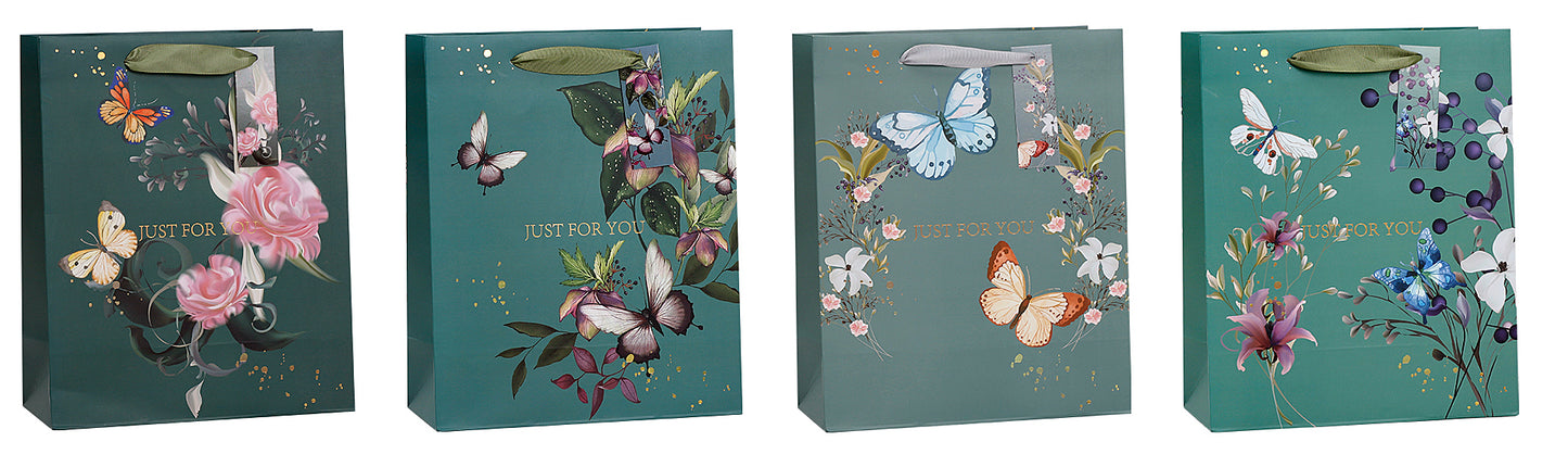 Premium Gift Bags, Butterfly Design