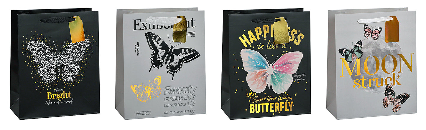 Premium Gift Bags, Shiny Butterfly