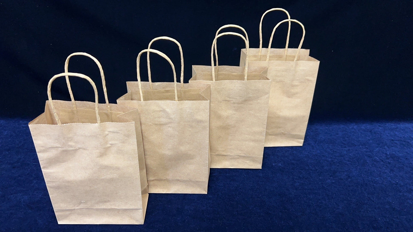 Kraft bags 21x15cm Pk4