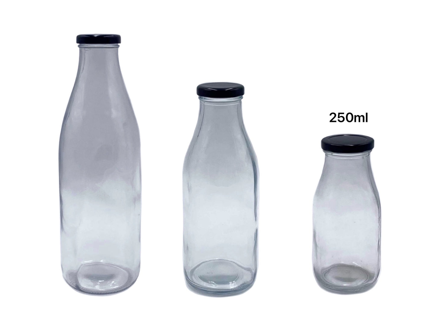 GLASS MILK BOTTLE