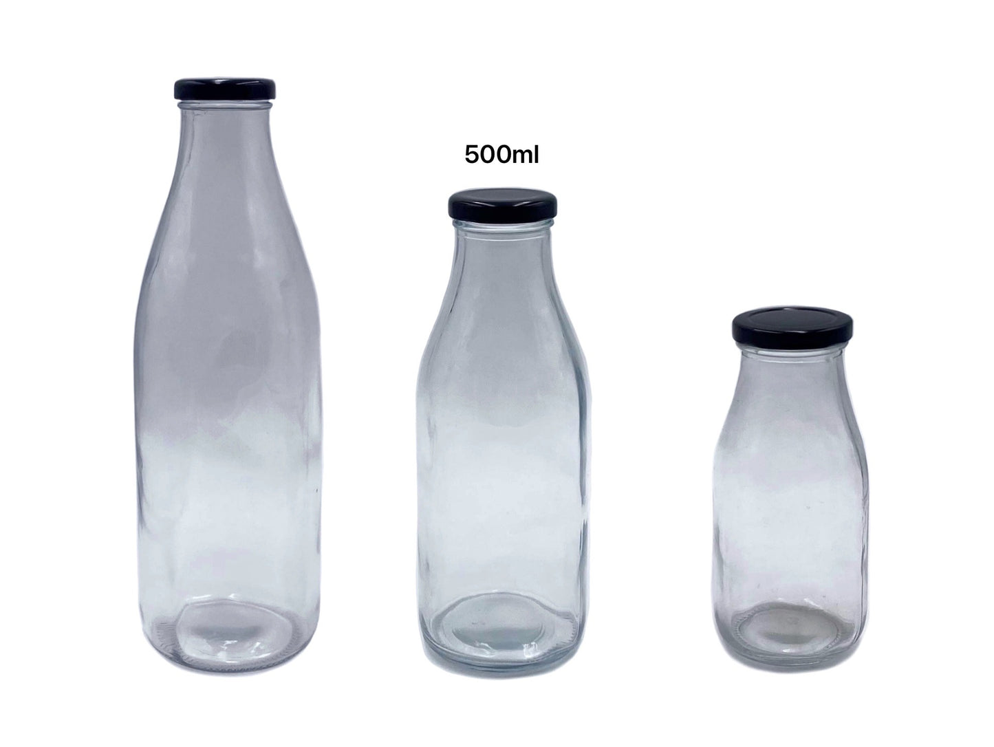 GLASS MILK BOTTLE