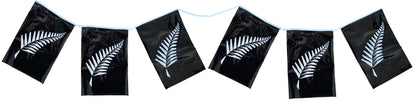 Polyester Flags, NZ Fern Design, 5M, 10 Rectangle Flags, 20x30cm,