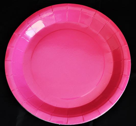 Paper Plate Fuchsia 9Inch Pk8