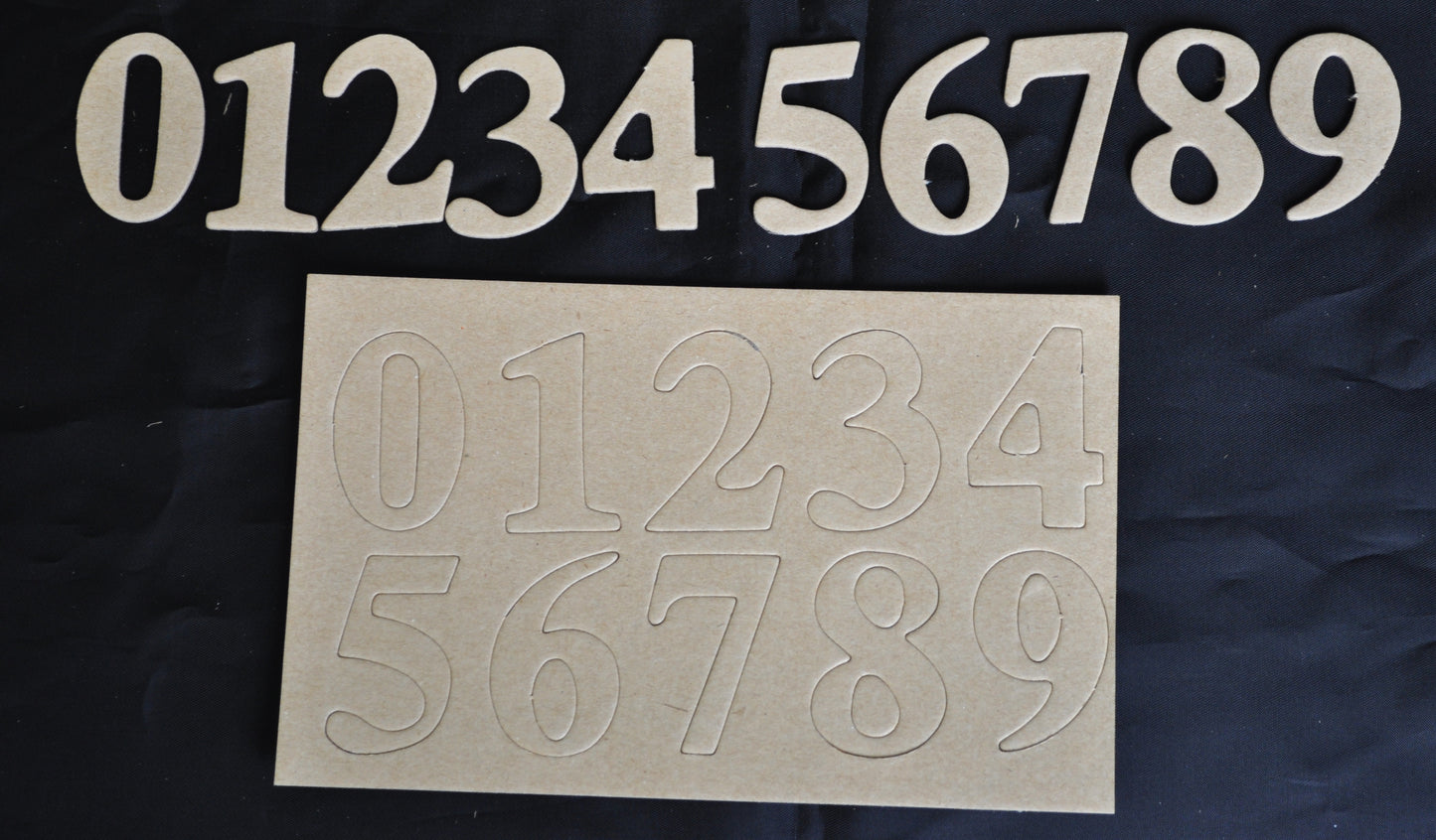 Brown paper Number  S20 4.5cm/piece