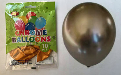 Premium Helium Quality Chrome Balloons