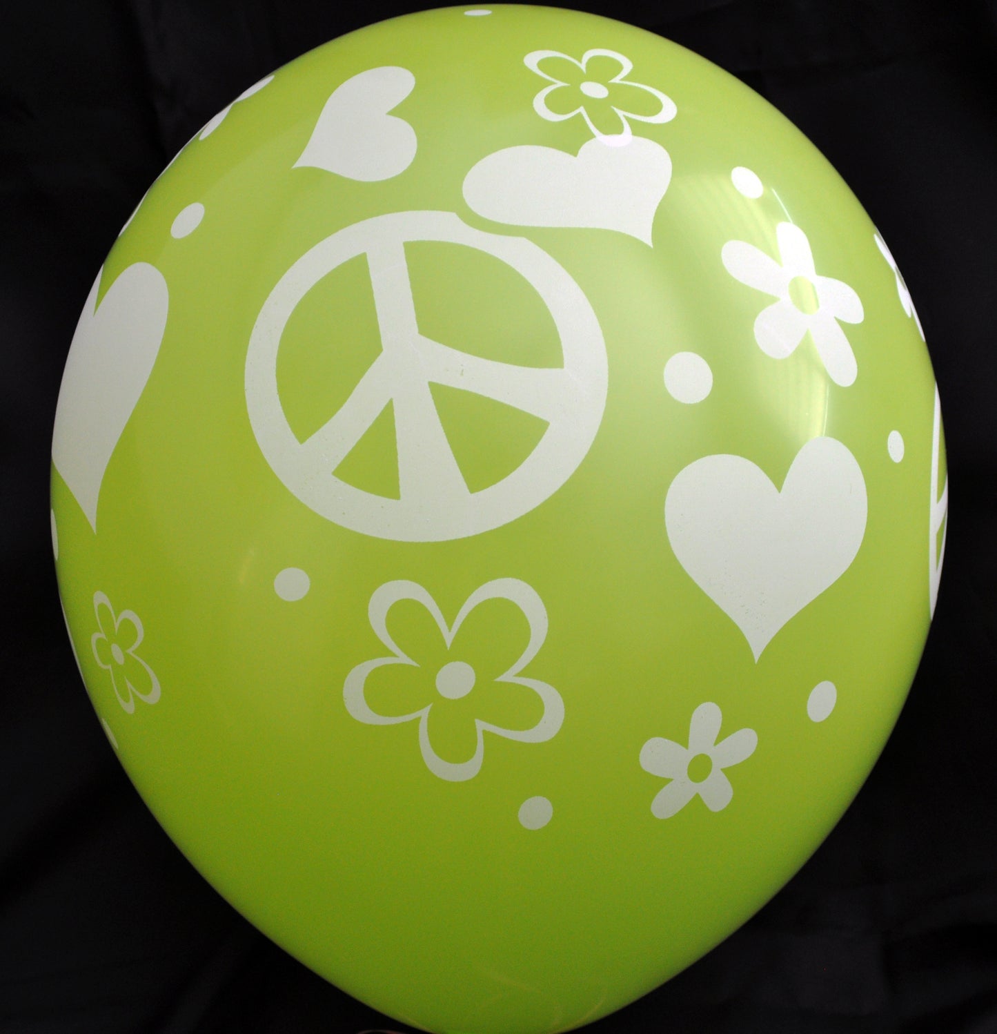 Full Print Balloons Peace, 30cm, Pk 6