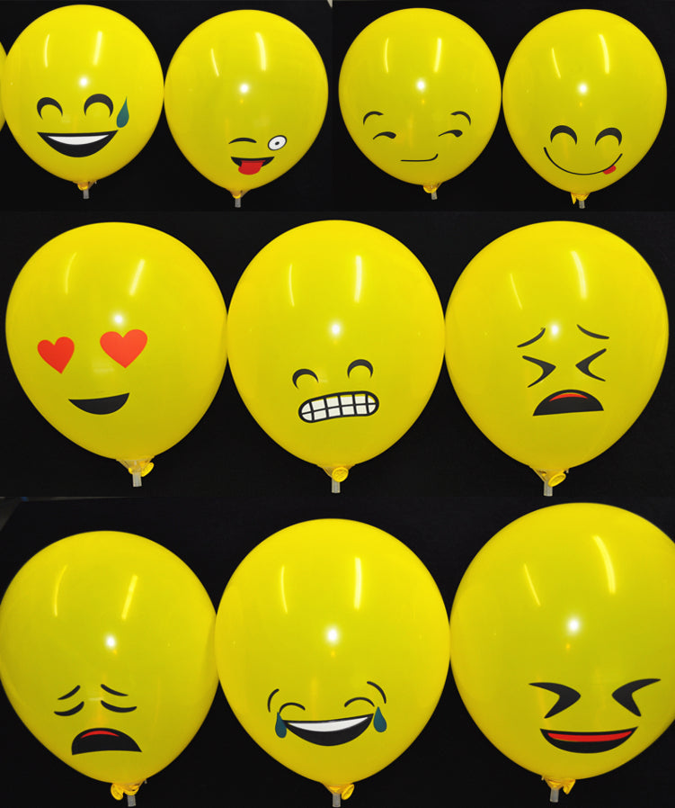 Balloons Pk12 Emoji, 30cm