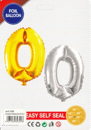 Foil Balloon With numbers 32'',80cm