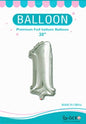 Foil Balloon With numbers 32'',80cm