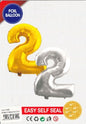 Foil Balloon With numbers 32'',80cm