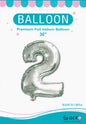 Foil Balloon With numbers 32'',80cm