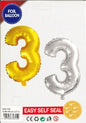 Foil Balloon With numbers 32'',80cm