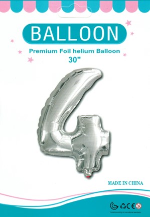 Foil Balloon With numbers 32'',80cm