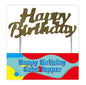 Cake Topper Birthday Pk1 22cm, Letter 7cm