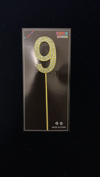 Cake Topper W/Diamond, 11cm