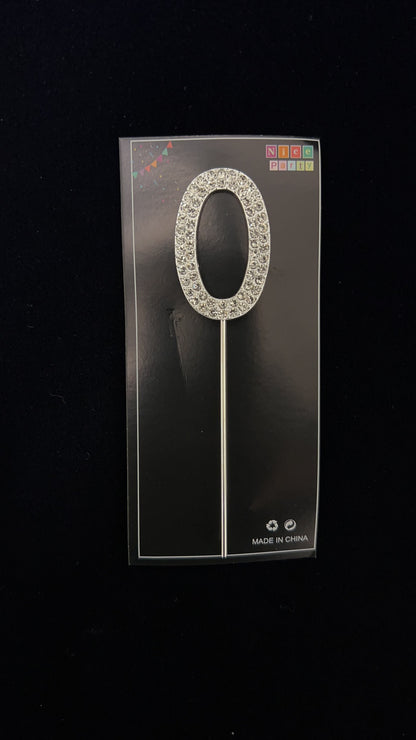 Cake Topper W/Diamond, 11cm