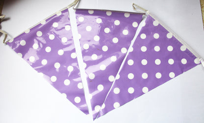 Bunting Flag W/Dot, 28cm/flat 5m length