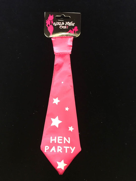 Hen_s Party Tie Hot Pink Standard Size