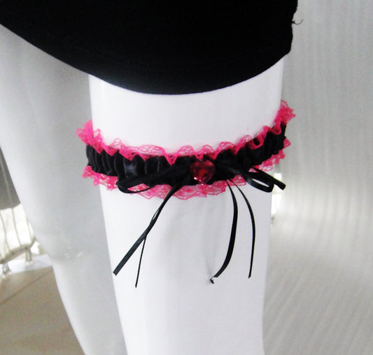 Hen_s Party Garter Black Standard Size