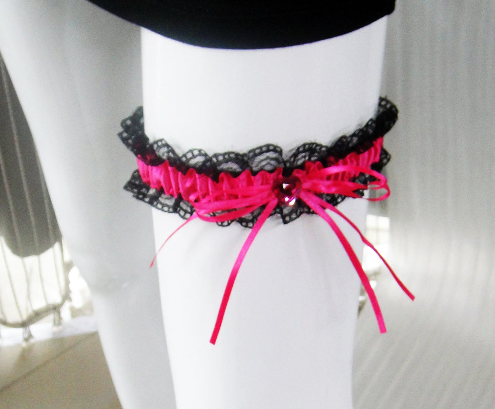 Hen_s Party Garter Hot Pink 1pc/bag+header