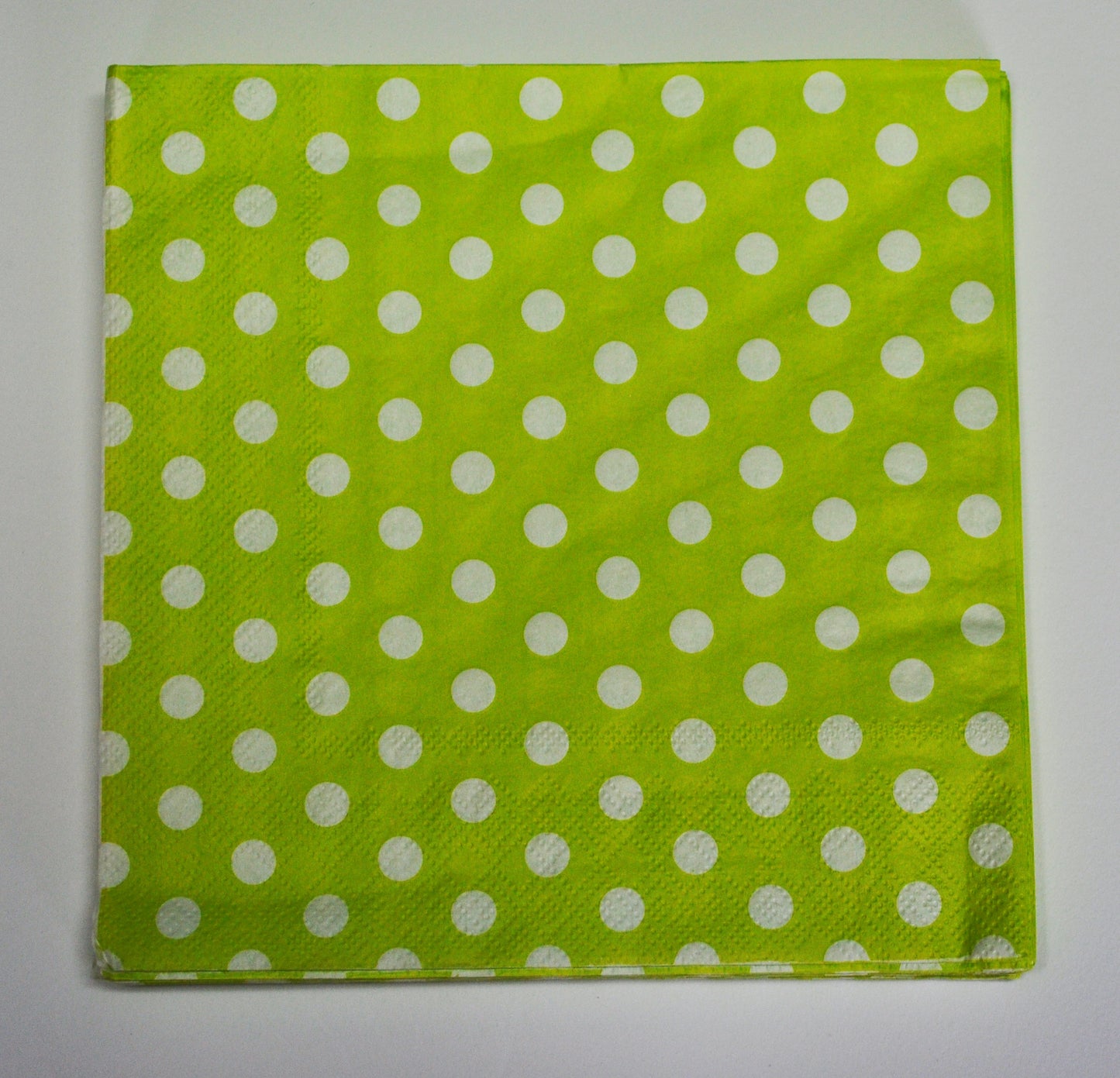 Napkins W/Dot 33x33cm Pk20