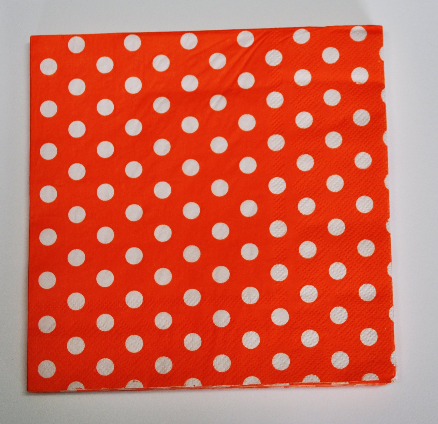 Napkins W/Dot 33x33cm Pk20