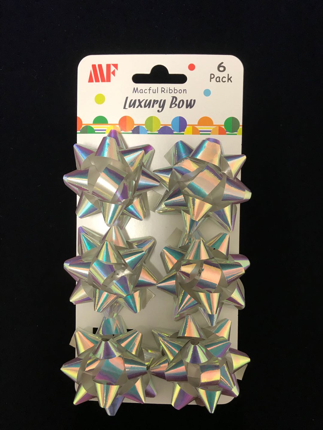 Star Bows 2.5inch Pk6