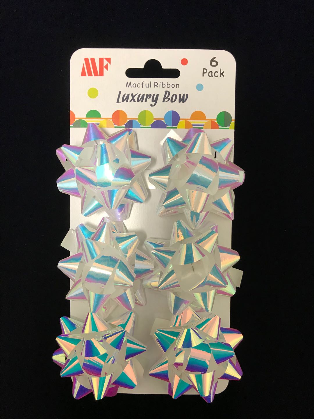 Star Bows 2.5inch Pk6