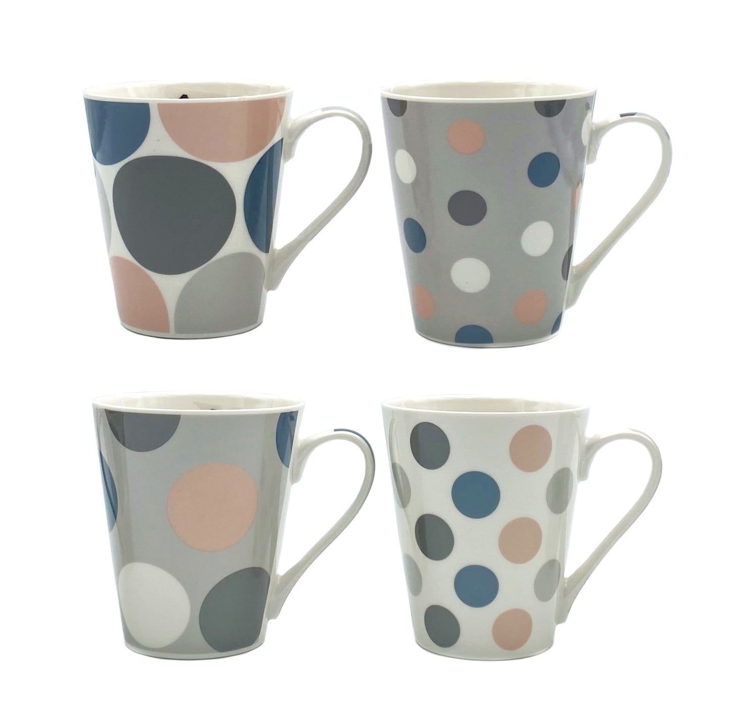 Coffee Mug  Elegant Dots 4 designs assist Packing Ramdon Delivery 310ml