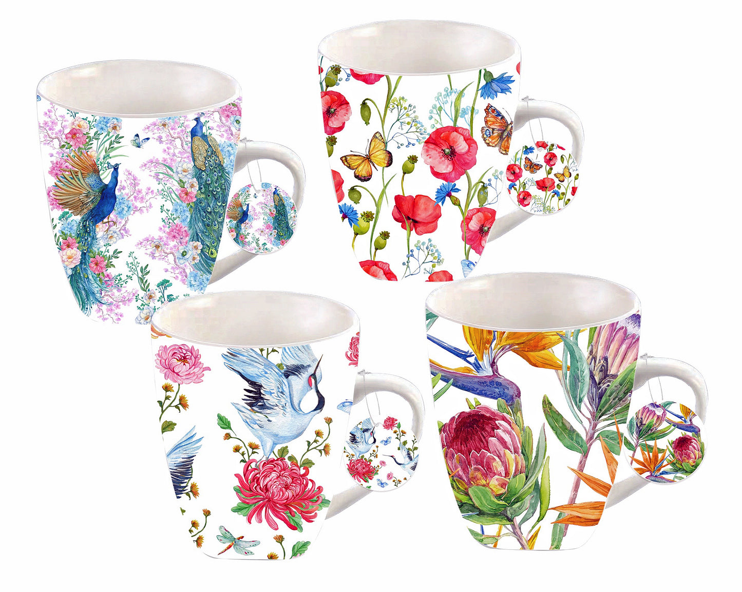 GARDEN DREAMS MUG 4 designs assist Packing Ramdon Delivery 340ml