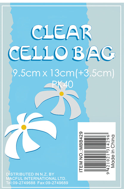 Premium Clear Cellophane Bags