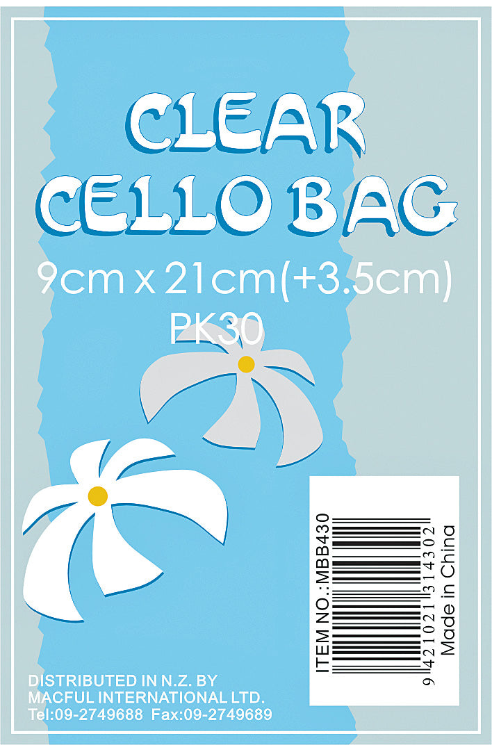 Premium Clear Cellophane Bags