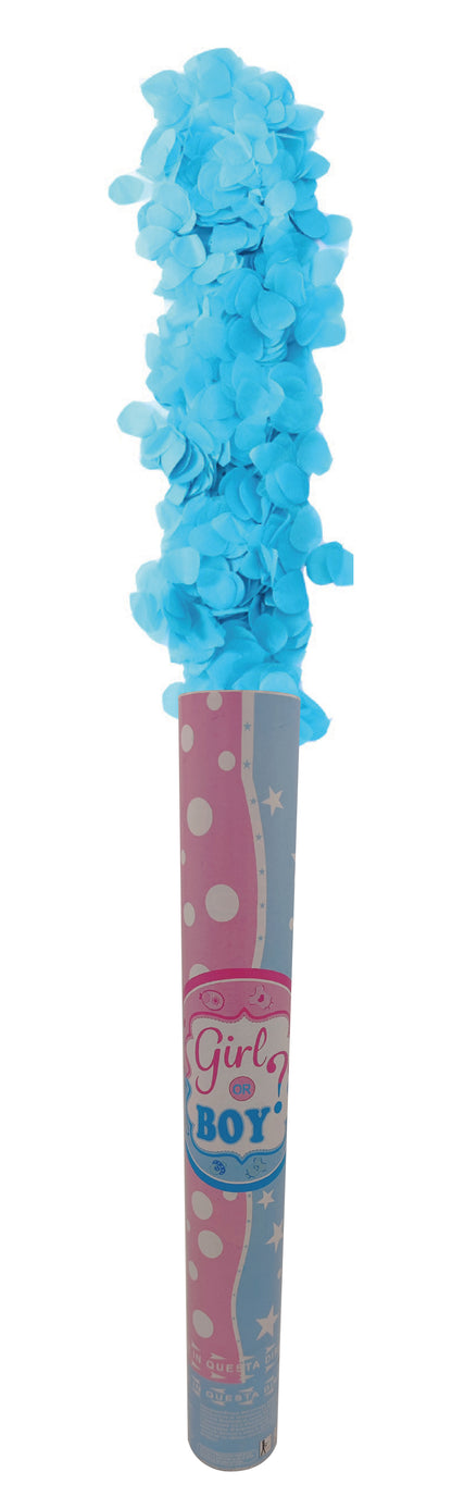 Party Popper with Confetti, Blue