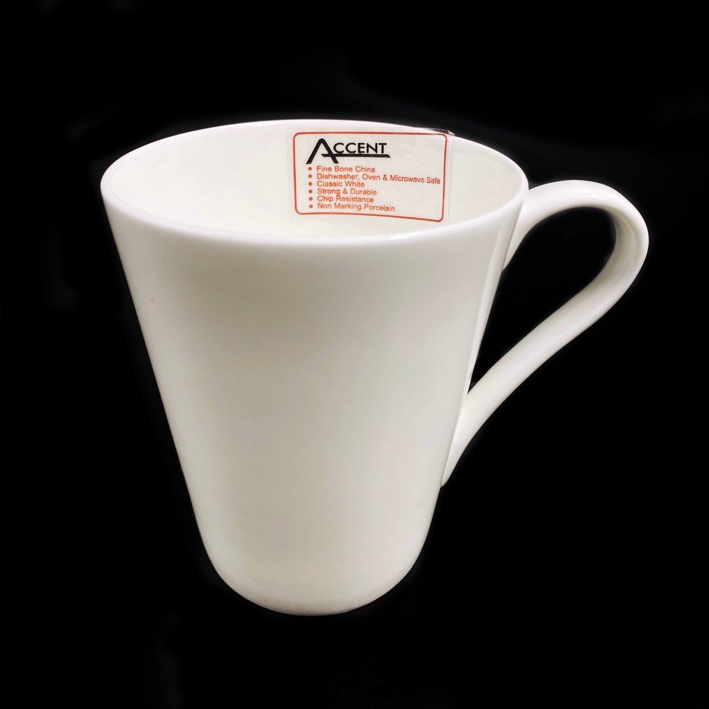 WHITE BONE CHINA MUG 400ML