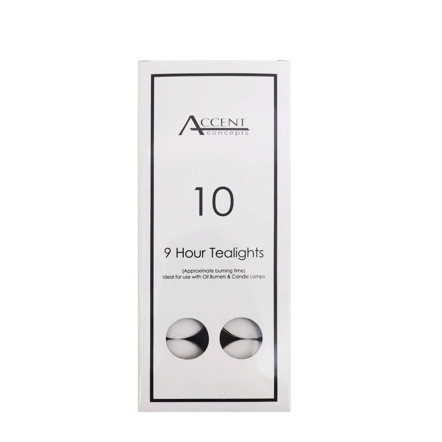 ACCENT 9 HOUR TEALIGHT CANDLES PK10