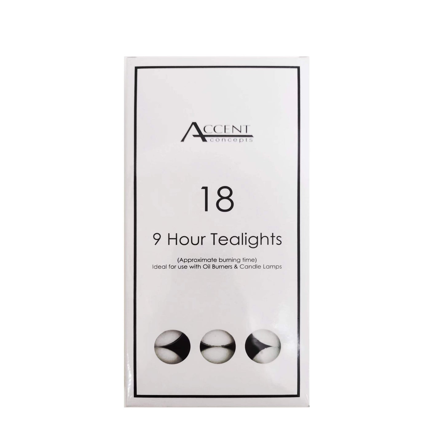 ACCENT 9 HOUR TEALIGHT CANDLES PK18