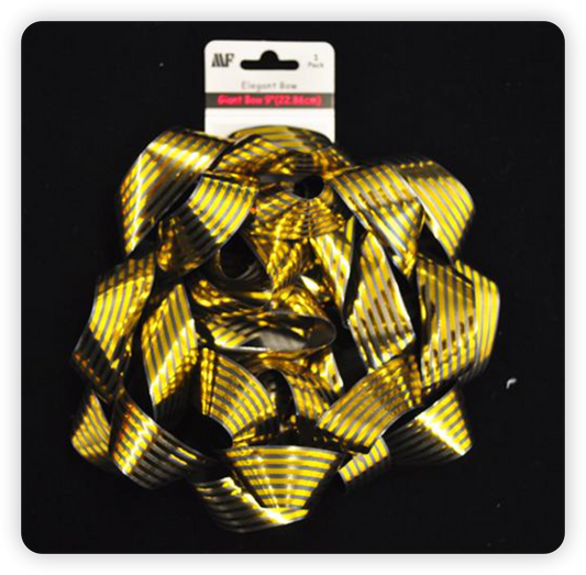 Jumbo Star Bow  9inch 25MMX30LOOPSx9"
